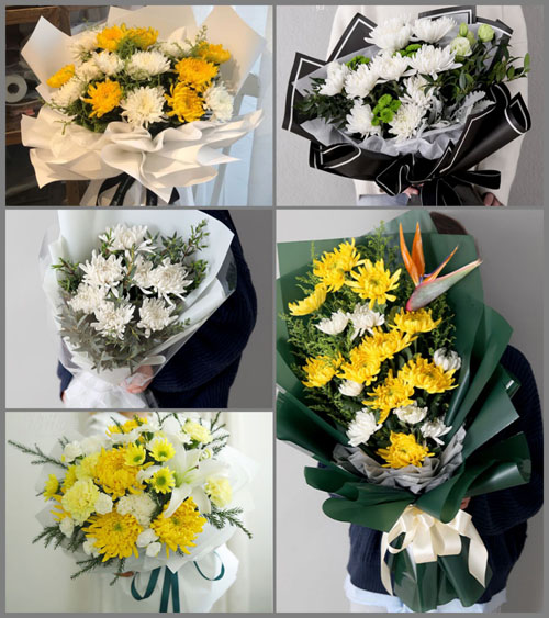 上海奉贤区金汇镇百曲村白事花束代送